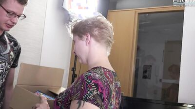 Brother takes care of his stepsister intensively
