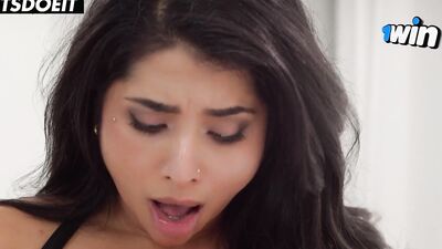 Dirty Teen Yasmina Khan Passionate Fuck with Big Dick StepDad - WHITEBOXXX