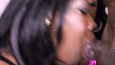 Lisa Rivera and Autumn Luvit makes a thick Black Cock Explode