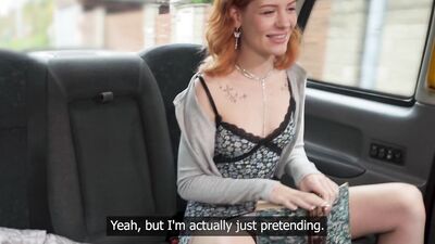 Fake Taxi - Petite redhead squirting on big dick German babe public flashing and hard fast fuck