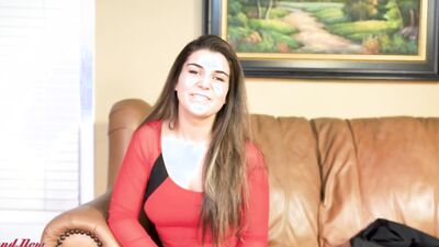 Busty Brunette Vicky Deepthroats A Dick And Gets Her Pussy Fucked!