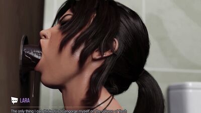 Tomb Raider Lara Croft Teen With Big Tits Glory Hole BBC Blowjob And Cum In Mouth - Croft Adventures - 3D Animated Game - #1
