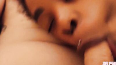 Ebony Sucking Big White Dick - Interracial Sex