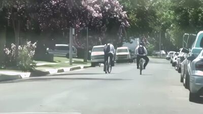 These two individuals were cycling and thereafter engaged in sexual intercourse with a large, well-g