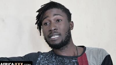African beauty first time with two