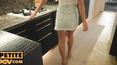 Fucking your new housemate Alexis Crystal in a dirty POV sex scene