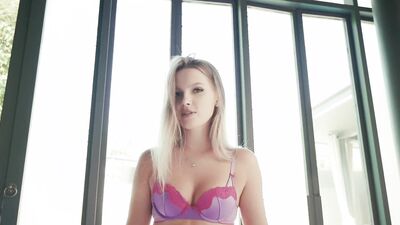 Ellie Moore just wanted to show off new lingerie, and ended up getting fucked