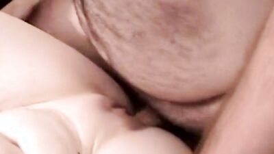 Tiny dick guy gets a blowjob from a blondie and fucks her later