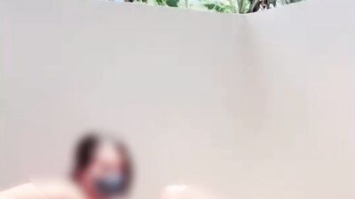 OUTDOOR sex next door almost caught by a passerby neighbor