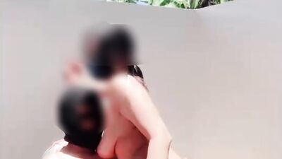 OUTDOOR sex next door almost caught by a passerby neighbor