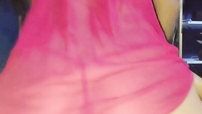 Detonating beautiful buttock in lingerie