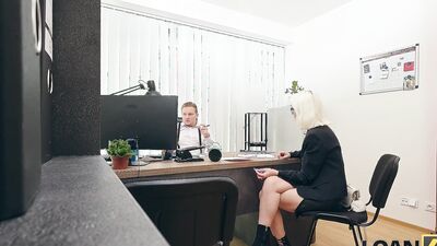 LOAN4K. Blonde whore is having a rough anal fuck for a loan
