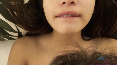 POV - Zaya Cassidy showers and gives you great head