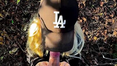 Pretty Girl Sucks My Dick and Shows Her Butt