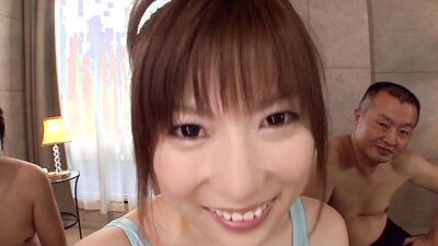 Japanese Hottie Mirei Yokoyama Bangs Five Men