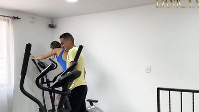 New Girl at Gym Gets Fucked by a Friend