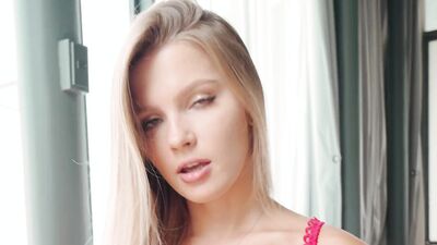 Cute lingerie and slutty behavior of hottie