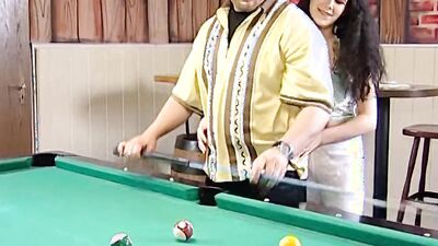 Taboo family sex on the pool table