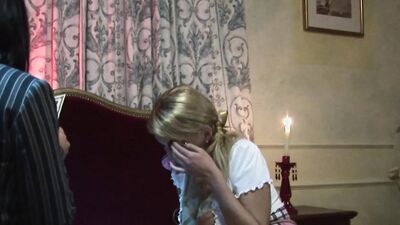 Eva Angelina Fucks Carly Parker With A Bumpy Strap On To Make Her Cum- Titopia