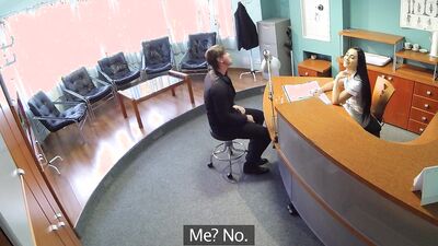 Fake Hospital - Stockings Tempt Patient into Intense Office Encounter
