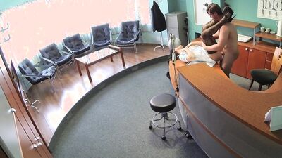 Fake Hospital - Stockings Tempt Patient into Intense Office Encounter