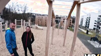 VIP4K. Jogging ended up as a hot sex with a stranger with a cuckolding BF