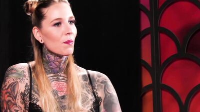 Tattooed Slut Gets Fucked Properly and Makes a Masturbation Show