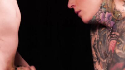 Tattooed Slut Gets Fucked Properly and Makes a Masturbation Show