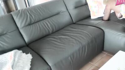 Hot blonde wife fucks with her house boyfriend