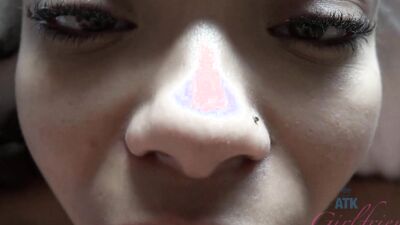 Adriana Maya wants to please your cock so she uses her mouth and feet to do so