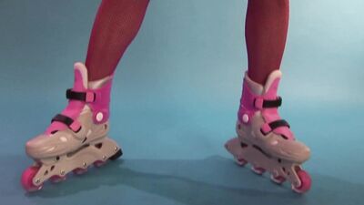 Blonde Roller Derby Captain Fucks The Camera Man During Her Calendar Shoot- Skankery