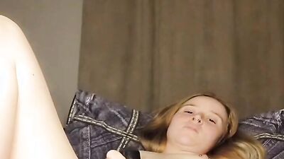 Panties to the side, feet up and squirt out
