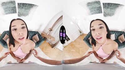 Black Angel Gets Caught Masturbating And Sucks Dick Instantly - TmwVRnet