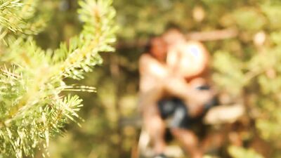 Horny Brunette Gets Fucked Hard In The Woods - 4K teaser