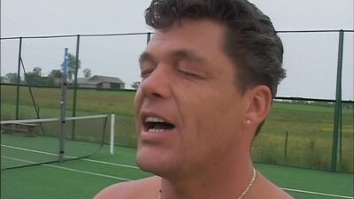 Hot tennis chick fucks coach and pisses on him Uromania