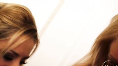 Two Blonde Sluts Get Their Pussies Wrecked