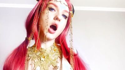 Hot redhead girl Sunako K moans as she gets fucked hard.