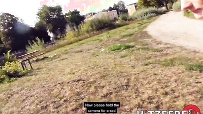 Hot Outdoor Sex With Curvy German Blonde Milf