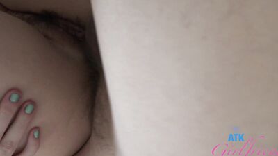 Riley Rose POV Session stroking cock with feet, hands and mouth before riding hard