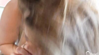 BLONDE WITH DEEPTHROAT! I FUCK UNTIL HER PERFECT PUSSY STARTS PULSING! | Benefit Monkey