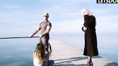 Slutty Step Mom Takes It Deep by The Beach Full Scene