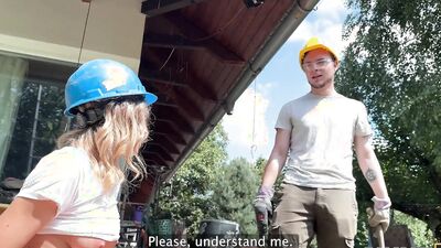 HUNT4K. Hunter seduced a hot girl with big boobs and humiliated her BF