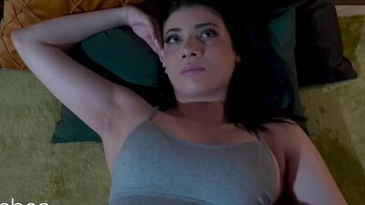 Lesbea Big tits Latina gives in to her lesbian housemate