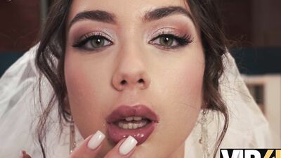 VIP4K. Horny bride just saw a dick for the first time
