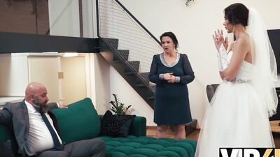 VIP4K. Horny bride just saw a dick for the first time