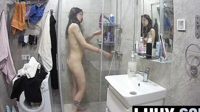 LUUV. A tattooed girl accidentally streams her shower to her followers