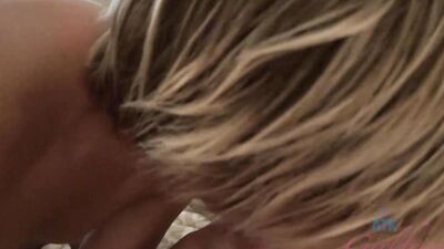 Makenna Blue gives you a blowjob and foot job so good you just have to fuck her