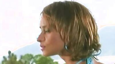 Mayara Rodrigues enjoys solo sex in tropical islands