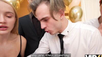 VIP4K. Lesbian hotties fuck before the wedding