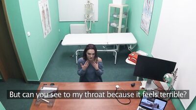 Fake Hospital - Horny doctor prescribes a mouthful of his cum to sooth her throat